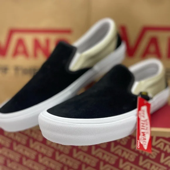 Vans Men’s Slip-On Pro(Shake Junt) Black/Gold Sneakers VN0A347V13L